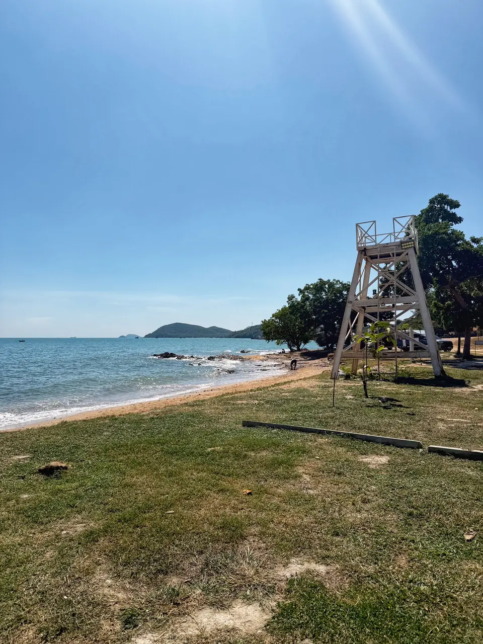 红海滩海滨营地的营地资料照片
