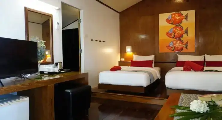 恰恰别墅海滩小屋的营地资料照片