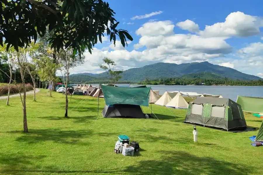 考竹湖景水库营地的营地资料照片